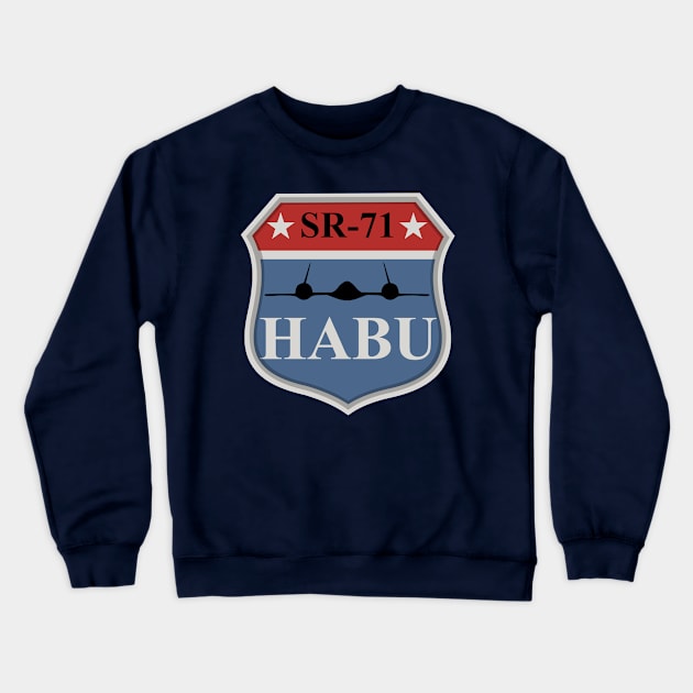 SR-71 Blackbird Habu Crewneck Sweatshirt by TCP